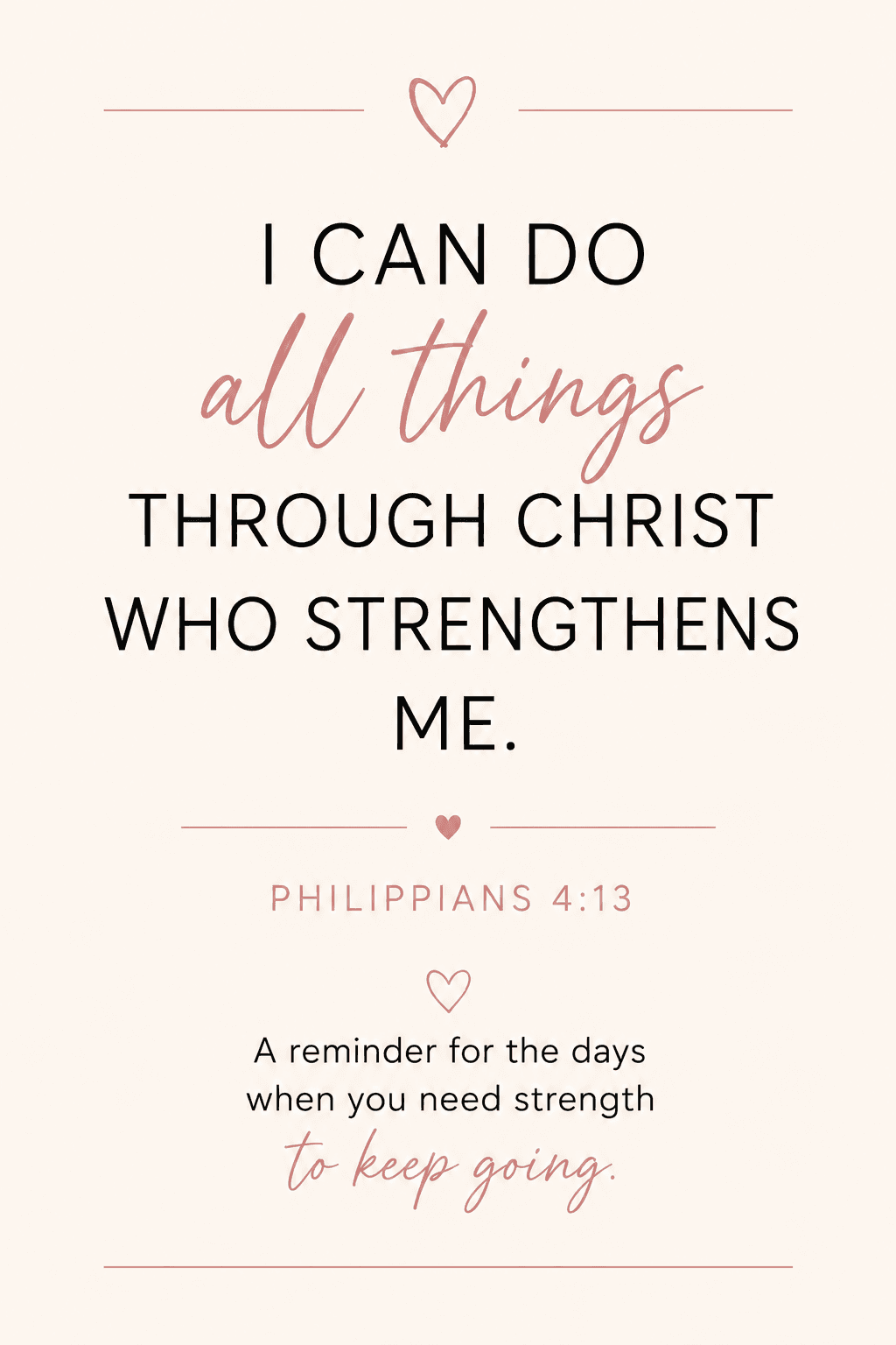 All things through Christ